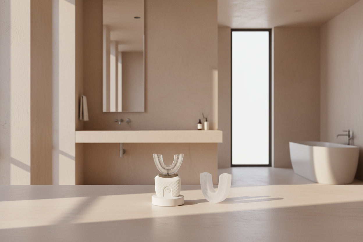 Electric Toothbrush for Adult Automatic USB Charge U-Shaped Toothbrush Ultrasonic 360 Degrees Intelligent Rechargeable Toothbrus